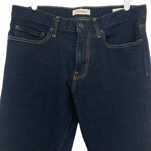 Goodthreads Men's Trendy Casual Denim Jeans 32x33 Slim Fit Stretch Mid Rise Navy